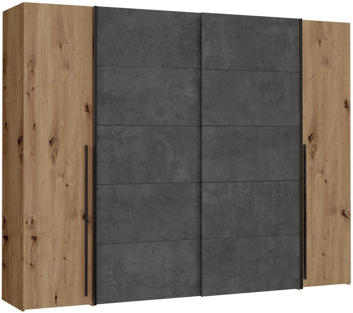 Kleiderschrank >Nadiya< in Artisan Eiche - 270.3x210x61.2cm (BxHxT) Bild 1