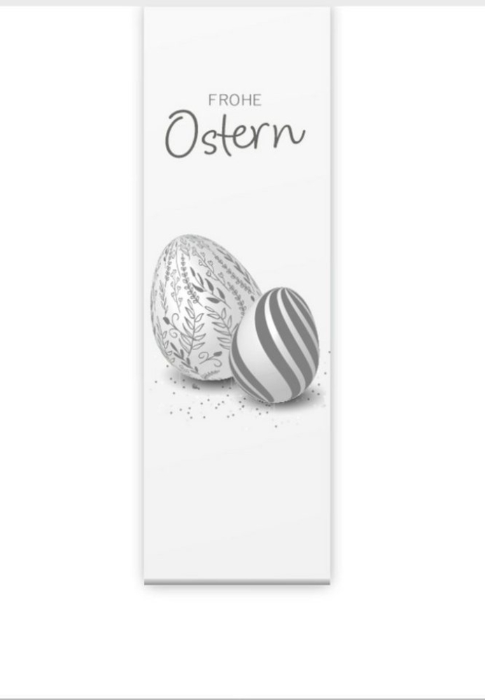 gardinen-for-life Schiebegardine Ostern moderna grau Flächenvorhang 180 cm hoch HxB 180x60 cm- B-line Bild 1