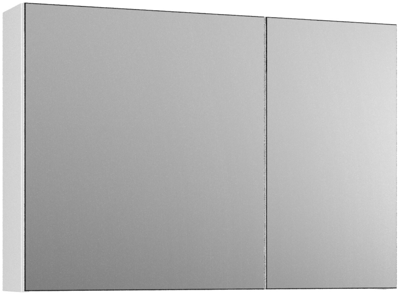 BADEDU GERS Spiegelschrank 80 cm breit, Weiß Bild 1