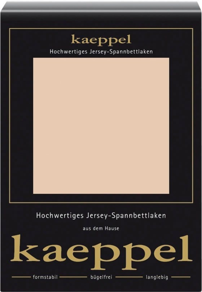 Kaeppel Spannbettlaken Single Jersey Mako Elasthan, Jersey-Elasthan, Gummizug: rundum, (1 Stück), aus 97% Baumwolle und 3% Elasthan Bild 1