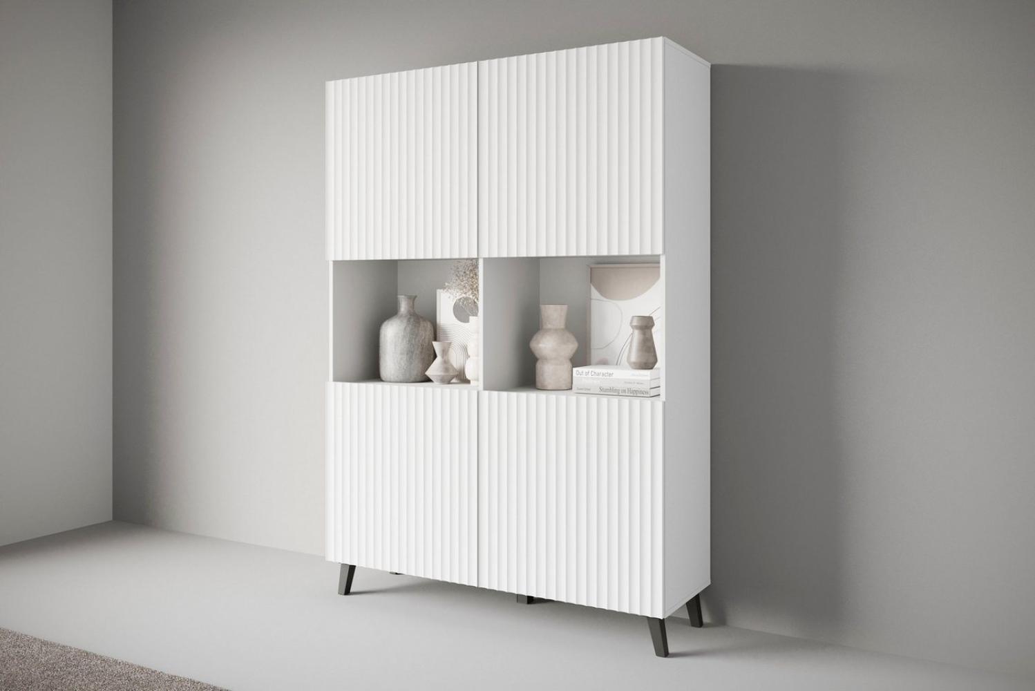 INOSIGN Highboard PHUKET (1 St), Moderne Hochkommode ohne Griffe mit 10 Fächern, Breite 120 cm Bild 1