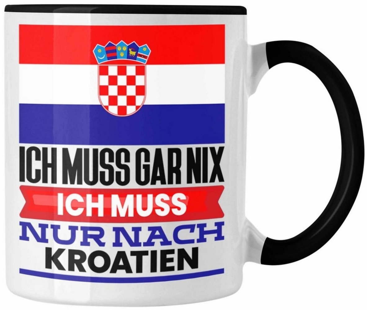 Trendation Tasse Kroatien Tasse Geschenk für Kroaten Geburtstag Urlaub Geschenkidee Ich Bild 1