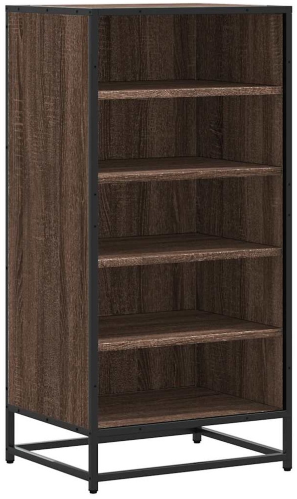 vidaXL Schuhregal Braun Eichen-Optik 48x38x97,5 cm Holzwerkstoff 849208 Bild 1