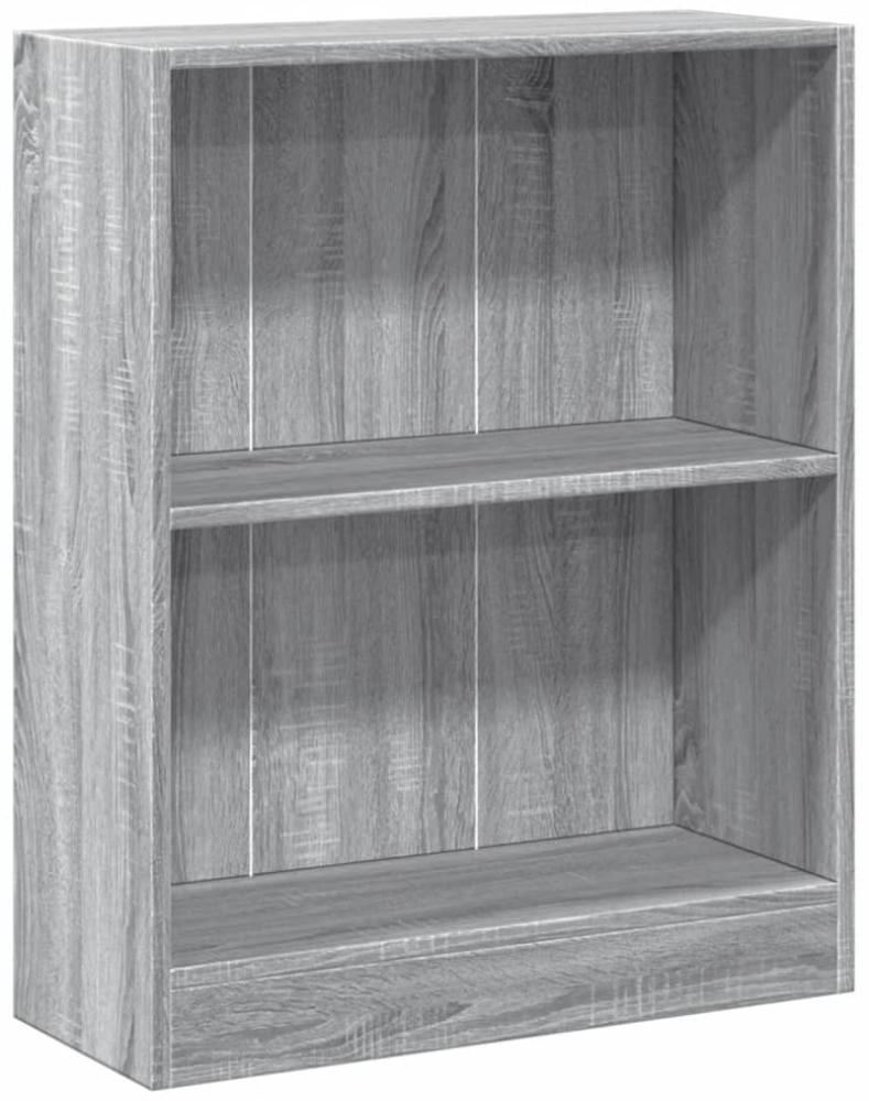 vidaXL Bücherregal Grau Sonoma 60x24x76 cm Holzwerkstoff 815085 Bild 1