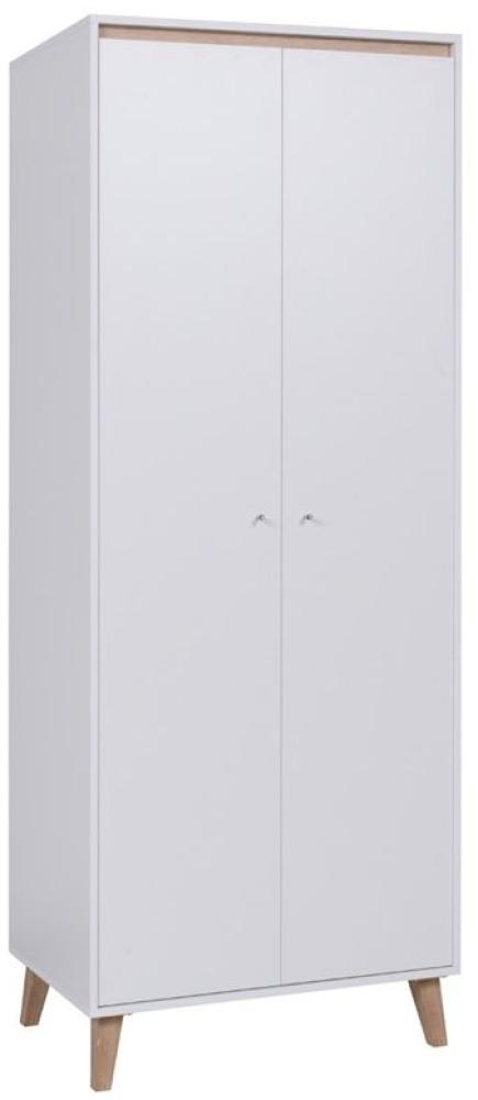 Schrank Mehrzweckschrank KALMAR 80x205 cm Dekor Weiß matt Bild 1