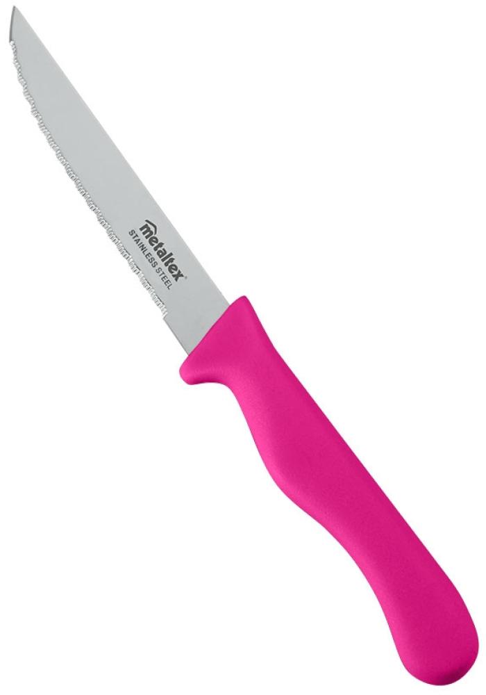 METALTEX CHROMOTHERAPY Basic Steakmesser 21 cm - Rhodamine Red Bild 1