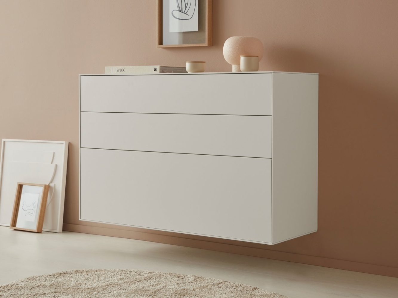 LeGer Home by Lena Gercke Sideboard Essentials, Breite: 112cm, MDF lackiert, Push-to-open-Funktion Bild 1