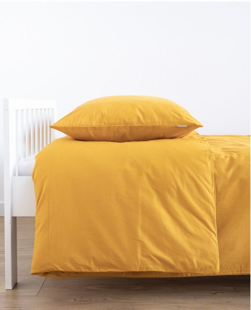 Loolay Bettwäsche SENFGELB Gelb Babybettwäsche Kinderbettwäsche Jugendbettwäsche, Alle gängigen Bettgrößen für Kinder, Jugend und Erwachsene! Bild 1