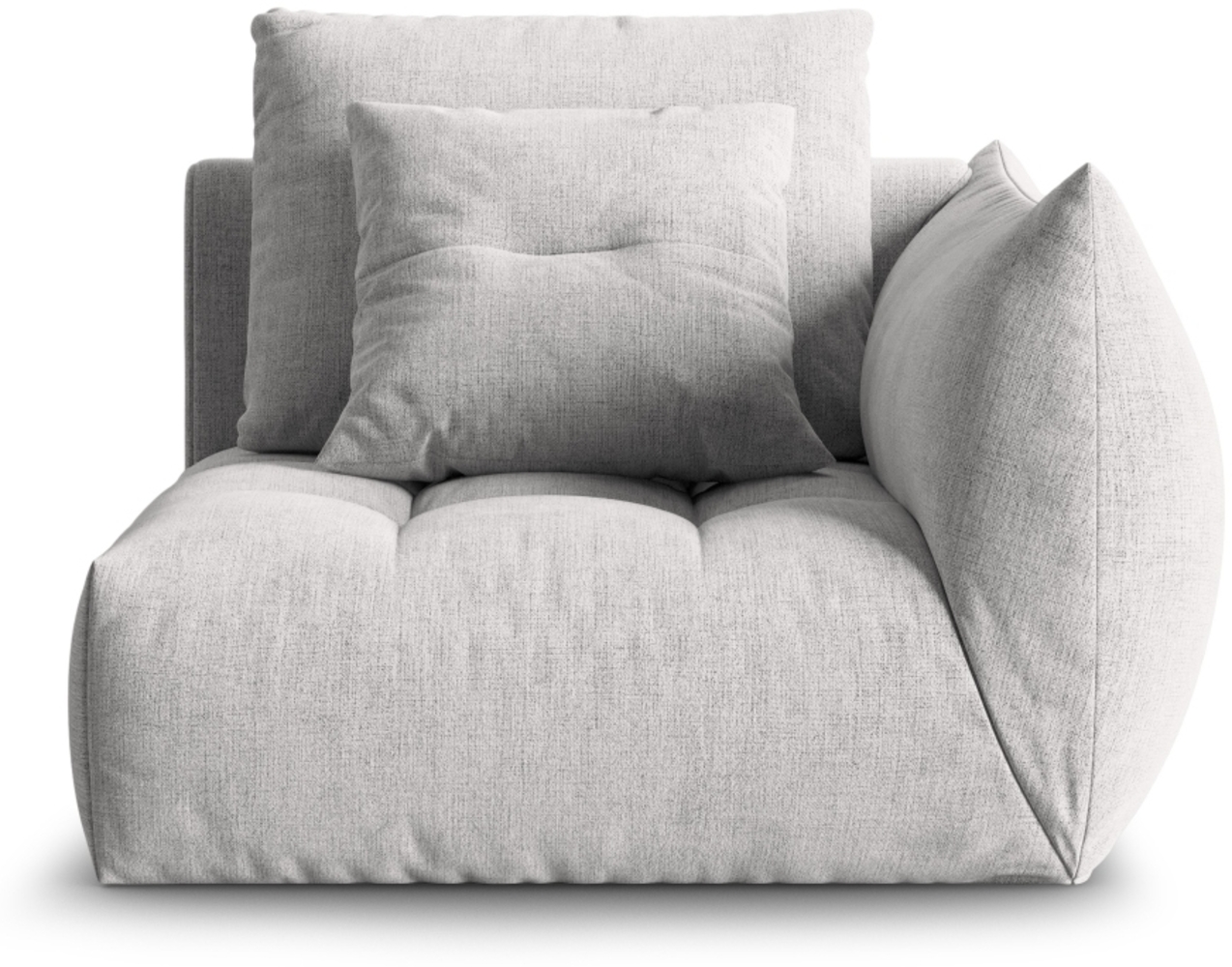 Micadoni Eckmodul Bloom Rechts Strukturierter Stoff City Silber Bild 1