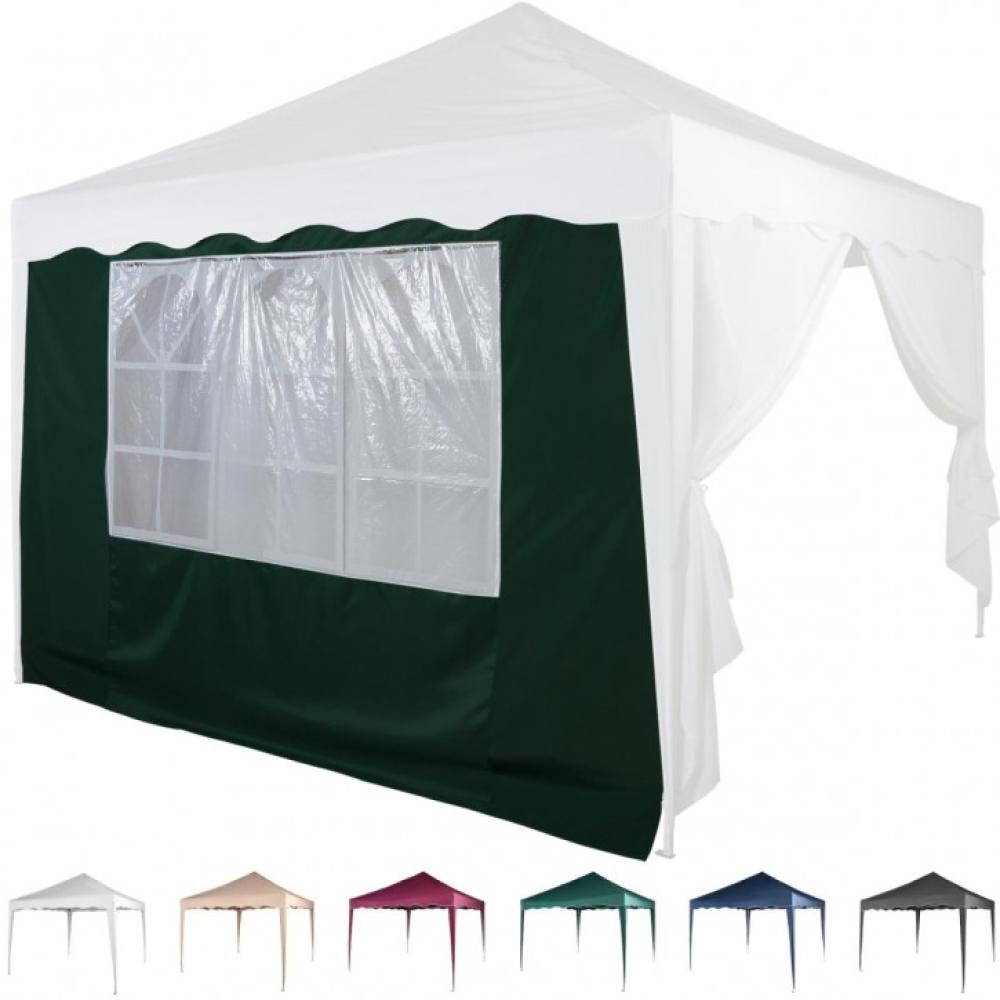 INSTENT® Basic Seitenwand/Seitenteil für Pavillon 3x3m mit Fenster oder Reißverschluss, wasserabweisend und atmungsaktiv, Farbwahl, für Festzelt, Partyzelt Bild 1