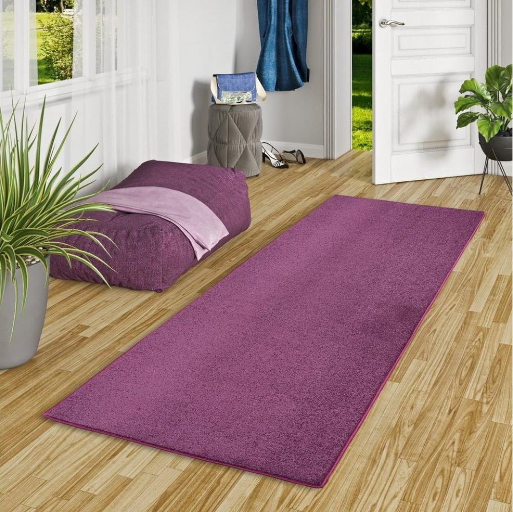 Snapstyle Läufer Hochflor Velours Läufer Teppich Luna, Rechteckig, Höhe: 16 mm Bild 1