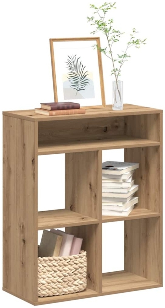 vidaXL Bücherregal Artisan-Eiche 66x31x80 cm Holzwerkstoff Bild 1