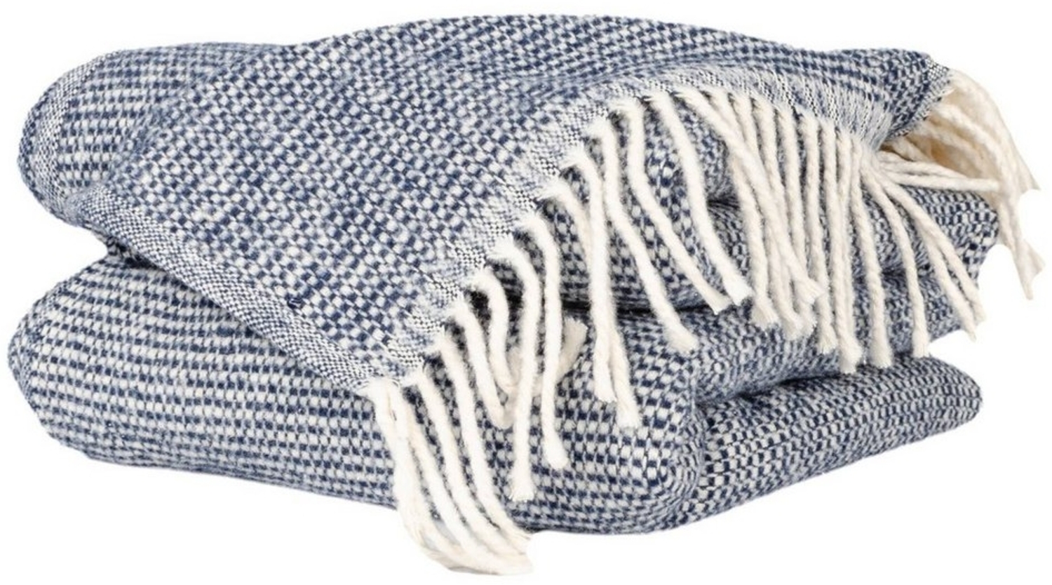 Plaid Emma Kuscheldecke Tagesdecke hochwertige Reisedecke Wohndecke, ANRO, Wendedecke kuschelig-weich 130x160cm Blau Bild 1
