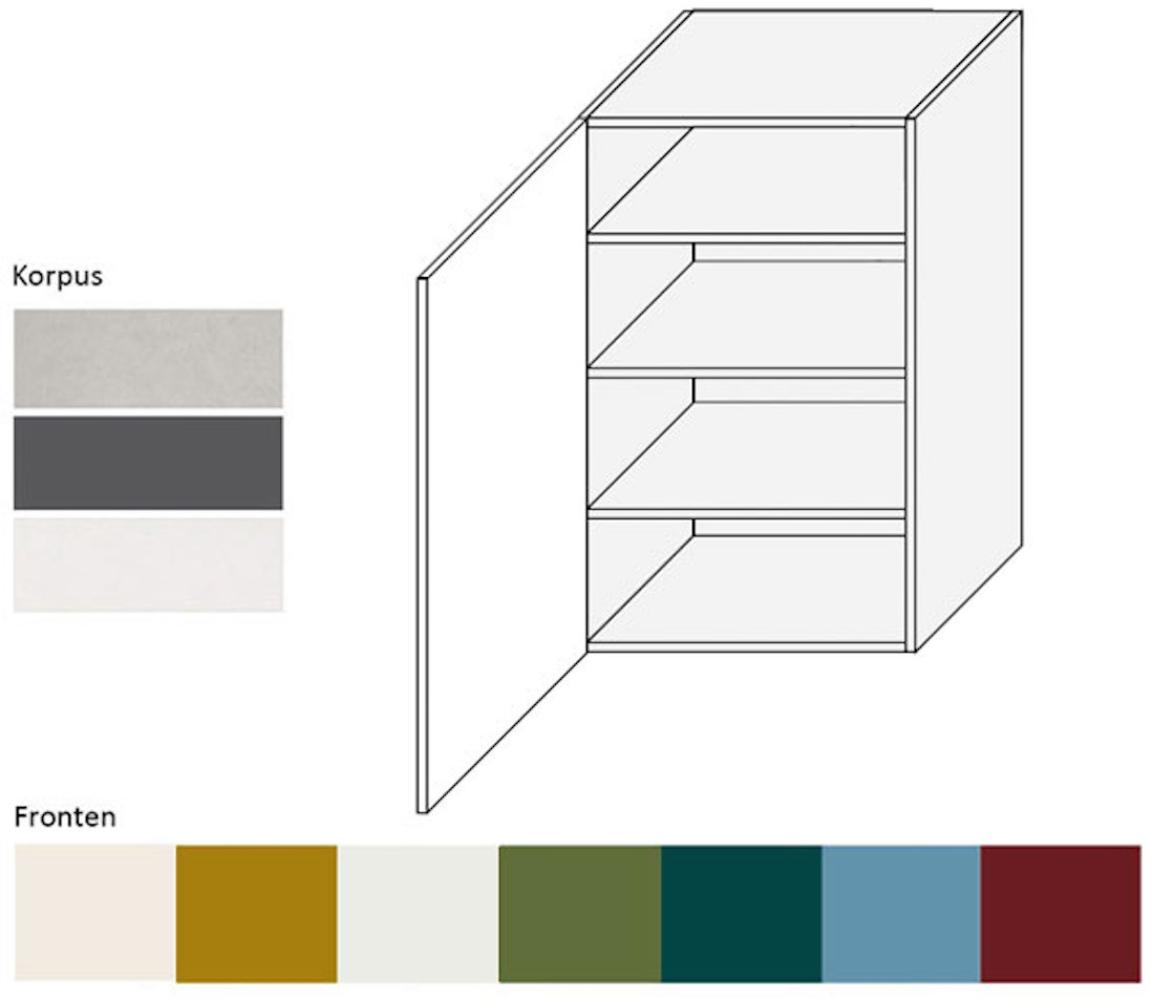 XL Küchenschrank Hängeschrank 60cm Korpus- & lackierte Frontfarbe wählbar (RI-W4/60/1) Bild 1