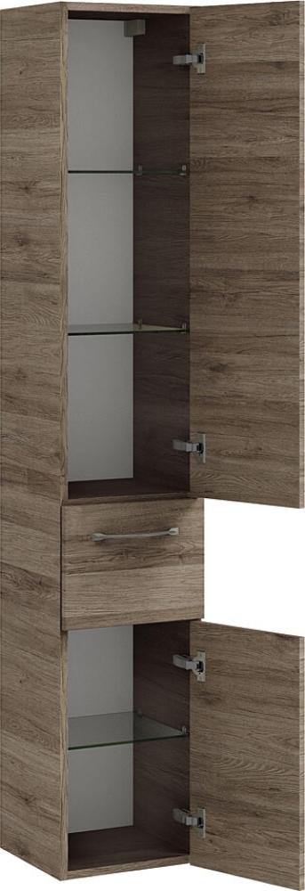 Hochschrank SOLINGEN-66 in Sanremo Eiche Terra quer Nb. - B/H/T: 30/168/33cm Bild 1