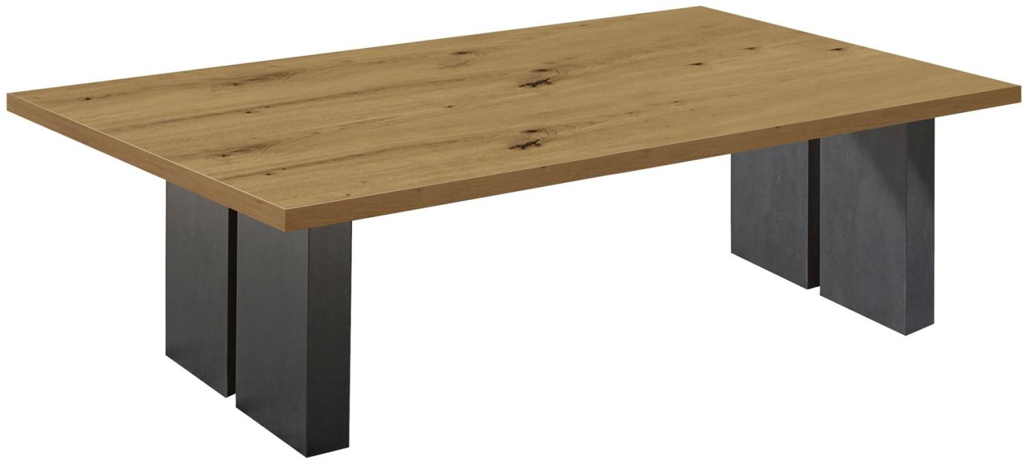 Couchtisch Etti 1 140 x 70 x 47 Wohnzimmertisch Schwarzstahl/Asteiche 13562-140 Bild 1