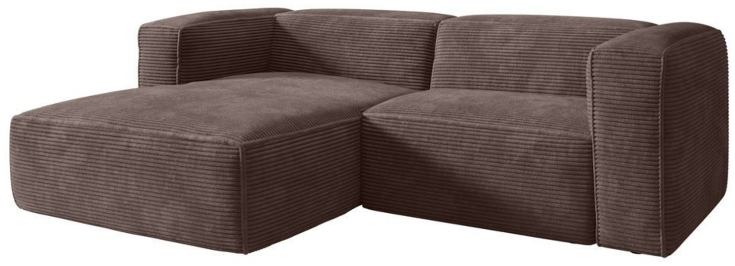 Luxusbetten24 Sofa Designer Sofa Comfy L Mini in Cord Bild 1