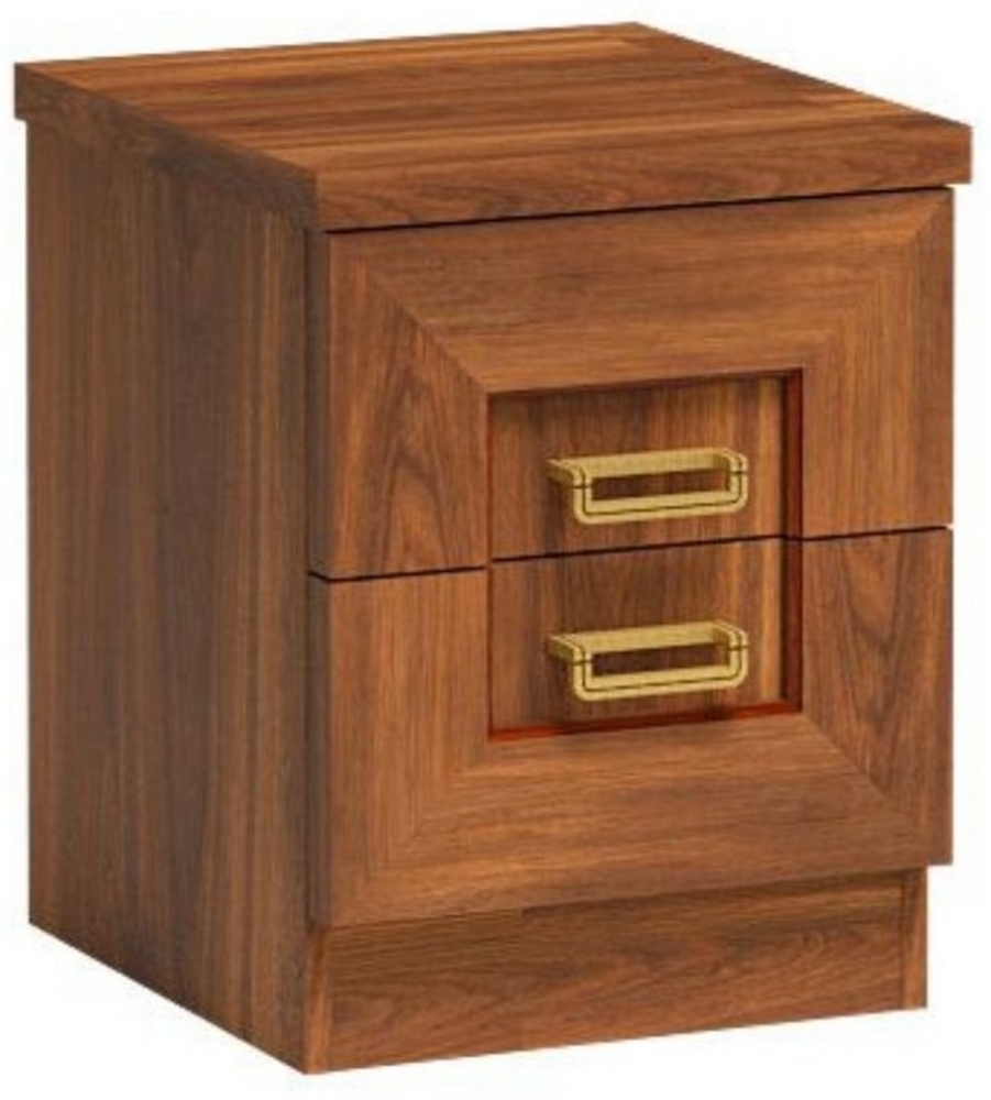 Lomadox Nachttisch TEORA-161, in Eiche Alteiche 2 Schubladen 40x51x44 cm Bild 1