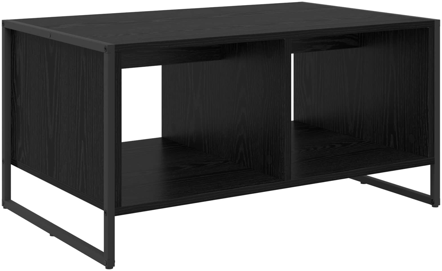 vidaXL Couchtisch Schwarz Eichen-Optik 80 x 50 x 40 cm Holzwerkstoff 886432 Bild 1