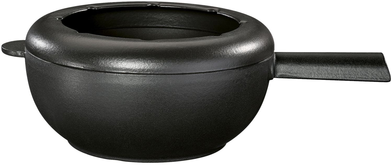 Caquelon SAAS-FEE schwarz matt 20 cm Bild 1