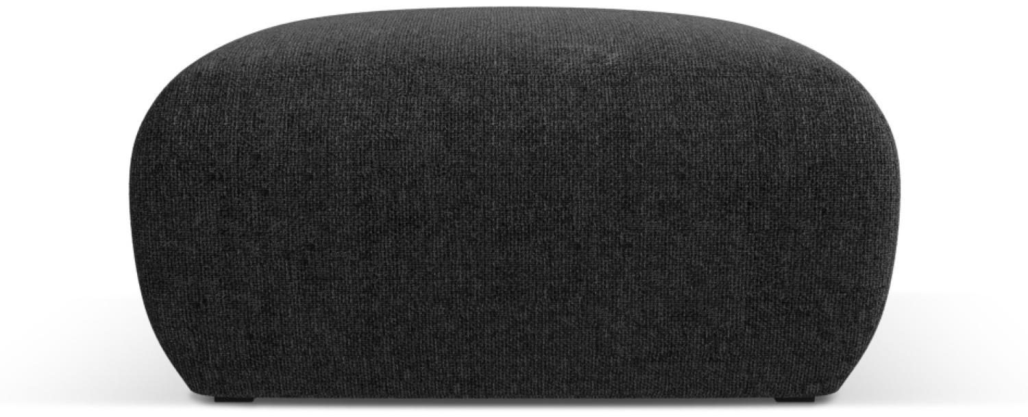 Micadoni Boucle Hocker Molino Medium Chenille Schwarz Bild 1