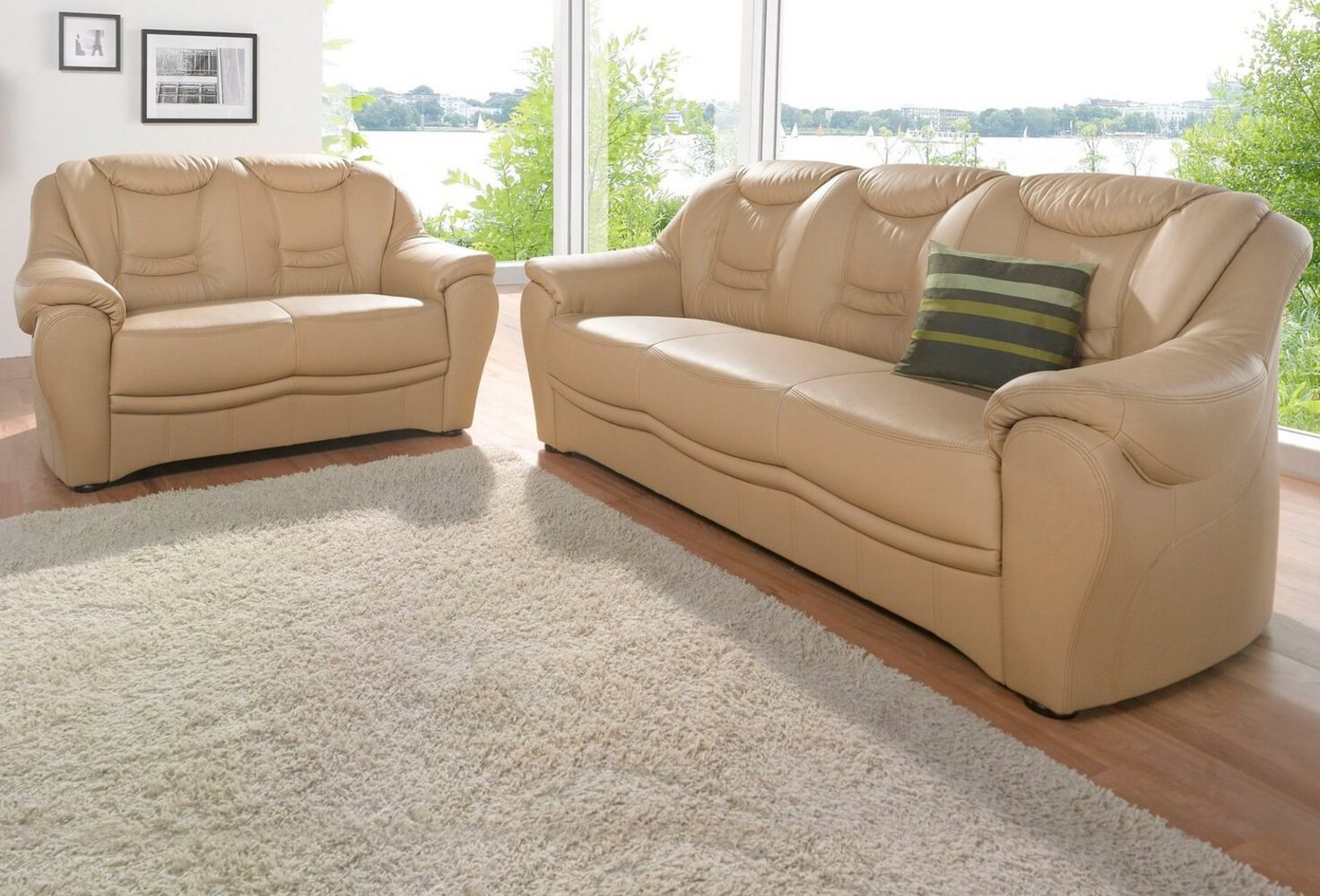 sit&more Polstergarnitur Bansin, bestehend aus einem 3- und einem 2- Sitzer, inklusive Federkern Bild 1