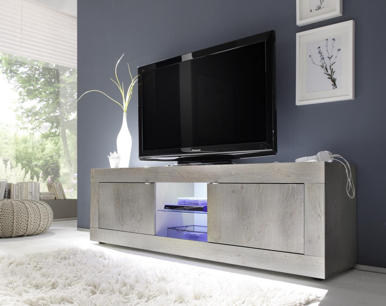 TV-Board >Belinda< (BxHxT: 181x56x43 cm) Holzstruktur Pinie Weiss Bild 1