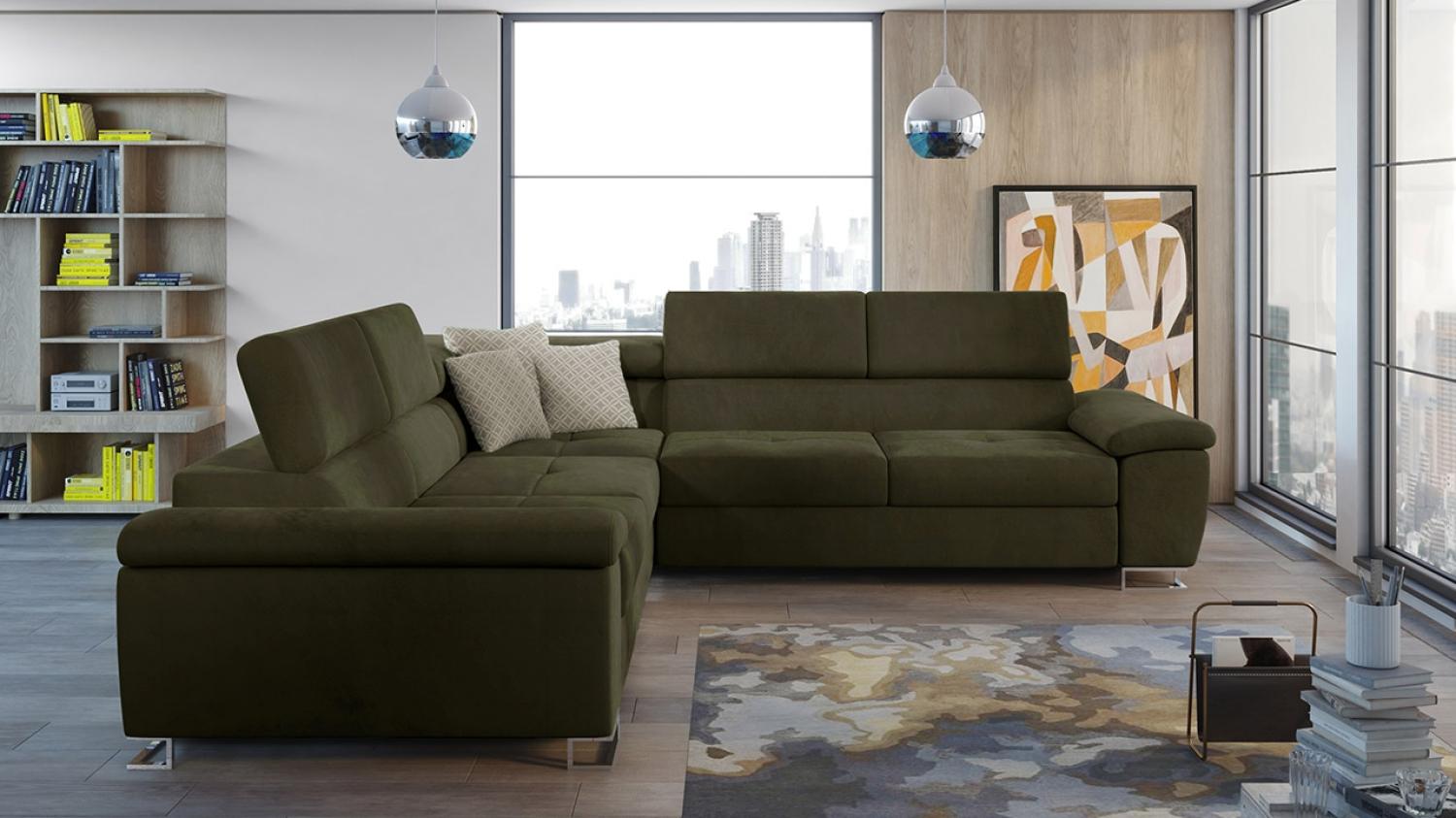 Ecksofa Cotere 2E2, Farbe: Zetta 297 + Zetta 297 + Evo 26 Bild 1