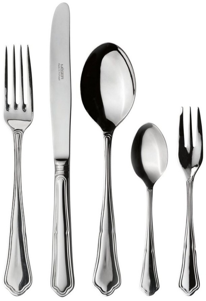 Mser, Serie Pacifico, Besteck-Set, Edelstahl Besteck-Set fr 12 Personen, Silber Bild 1