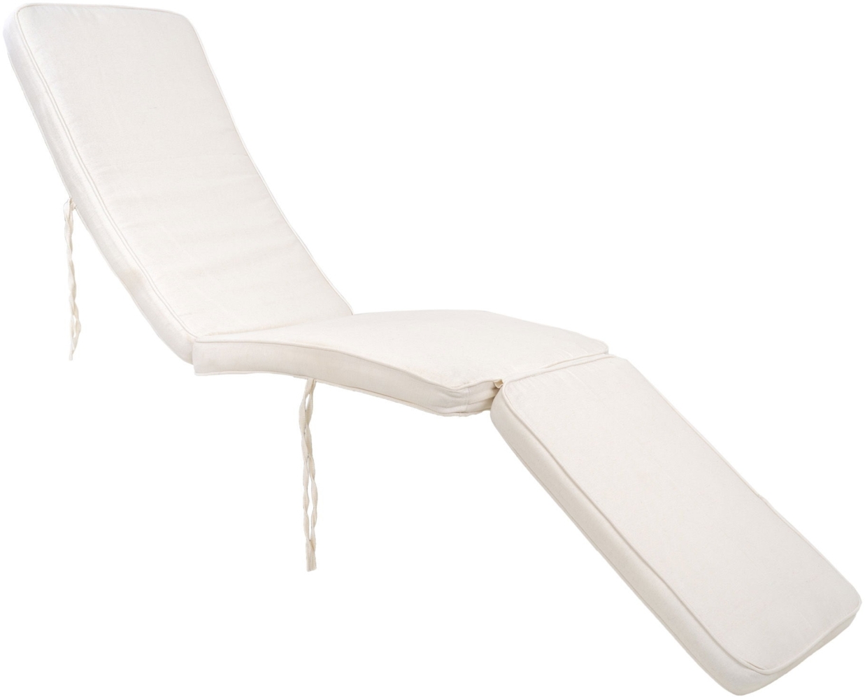 Kissen für Liegestuhl, Baumwolle, weiß Bild 1