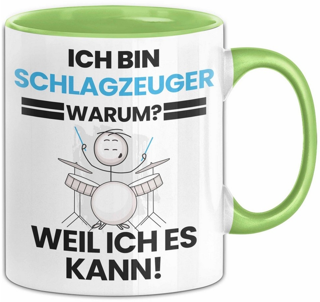 Trendation Tasse Schlagzeuger Geschenk Tasse Lustiger Spruch Ich Bin Schlagzeuger Warum Bild 1