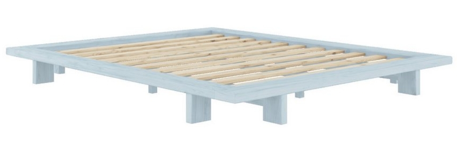 Karup Design Bettgestell JAPAN BED Bodenbett, Holzrahmen, Futonbett, Jugendbett, Holzbett, Massivholzbett mit Lattenrost, Kiefer massiv, Bett ohne Kopfteil Bild 1