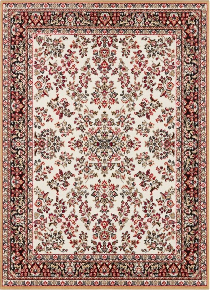 Kurzflor Orient Teppich Zabul - 80x150x0,8cm - senfgelb, creme Bild 1