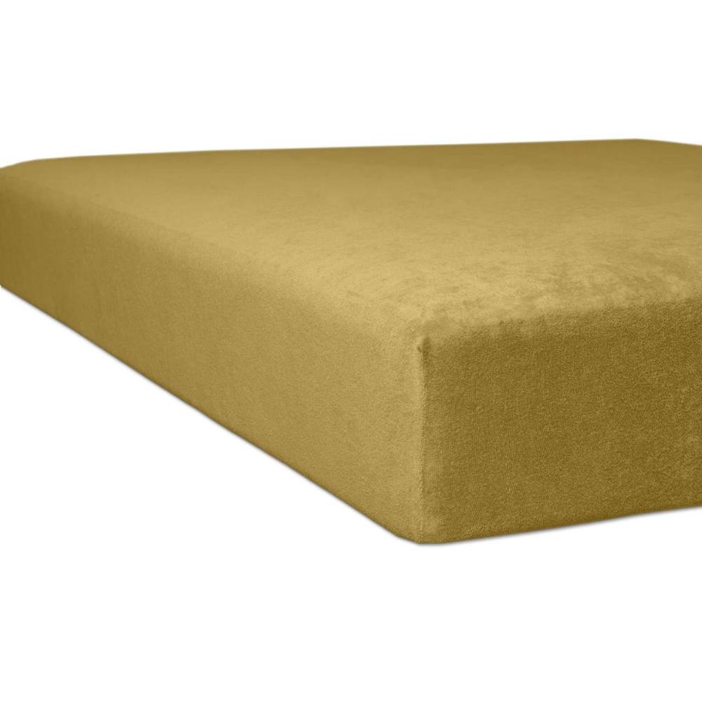 Kneer 8001074 Flausch-Biber Spannbetttuch Qualität 80, 90x190 cm / 100x200 cm, Sand Bild 1