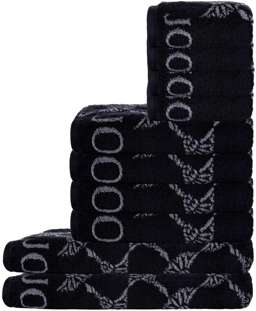 JOOP! Handtuch Set, 10-tlg - Cornflower, 2x Duschtuch, 4x Handtuch, 4x Gästetuch Schwarz Set Bild 1