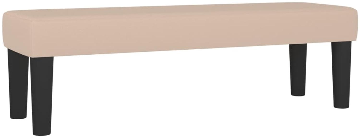 vidaXL Sitzbank Cappuccino-Braun 100x30x30 cm Kunstleder 346665 Bild 1