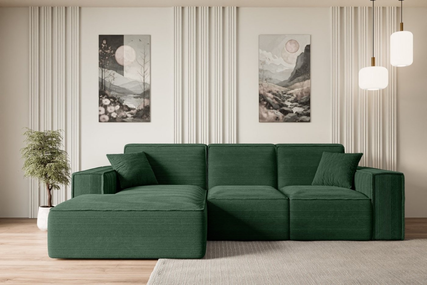 ALTDECOR Ecksofa SERRA-L, Sofa Praktische Bequeme Funktionsecke Couch L-Form Eckcouch, Corner Sofa U-Form Vielseitige Sofa Wohnlandschaft Wohnzimmer Bild 1