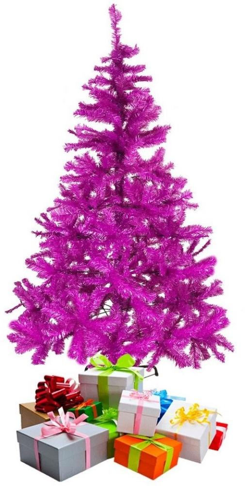 Weihnachtsbaum 120 cm inkl Ständer Lila / Pink Bild 1