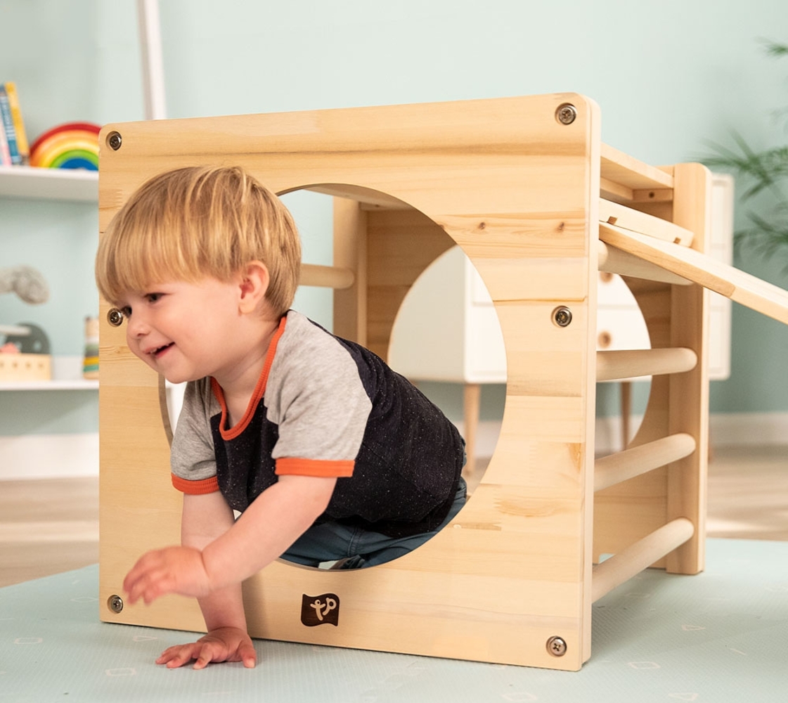 TP Toys 'Active Tots' Klettergerüst, Holz natur, 52 x 60 x 52 cm Bild 1