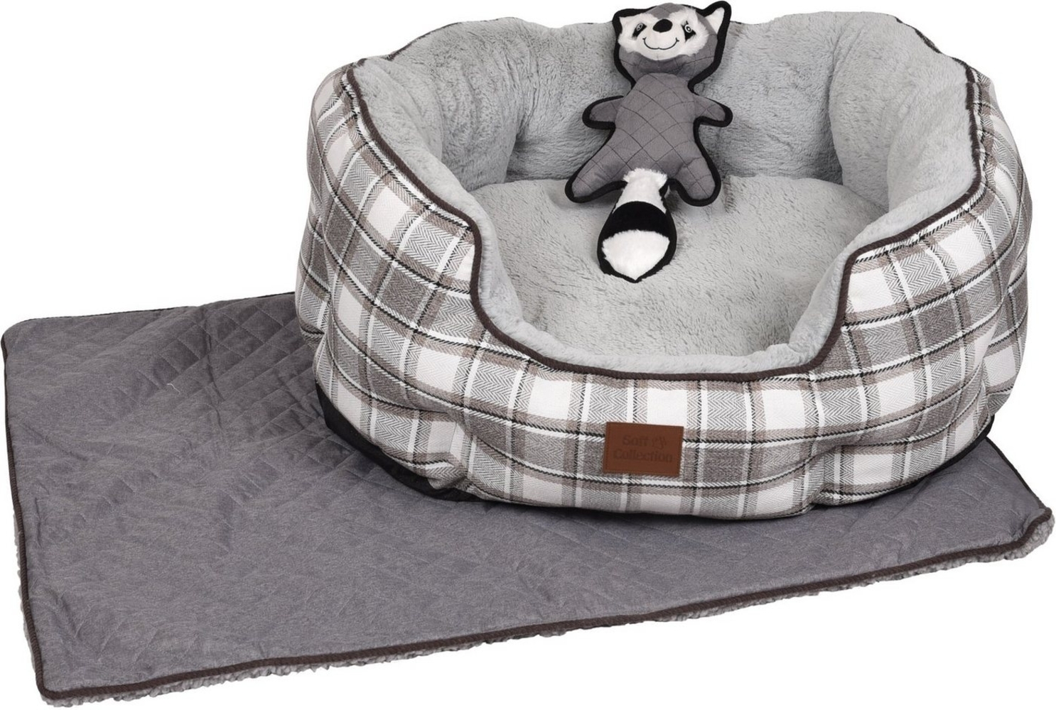 Flamingo Tierbett Hundebett MUSA 3-teiliges Set Bild 1