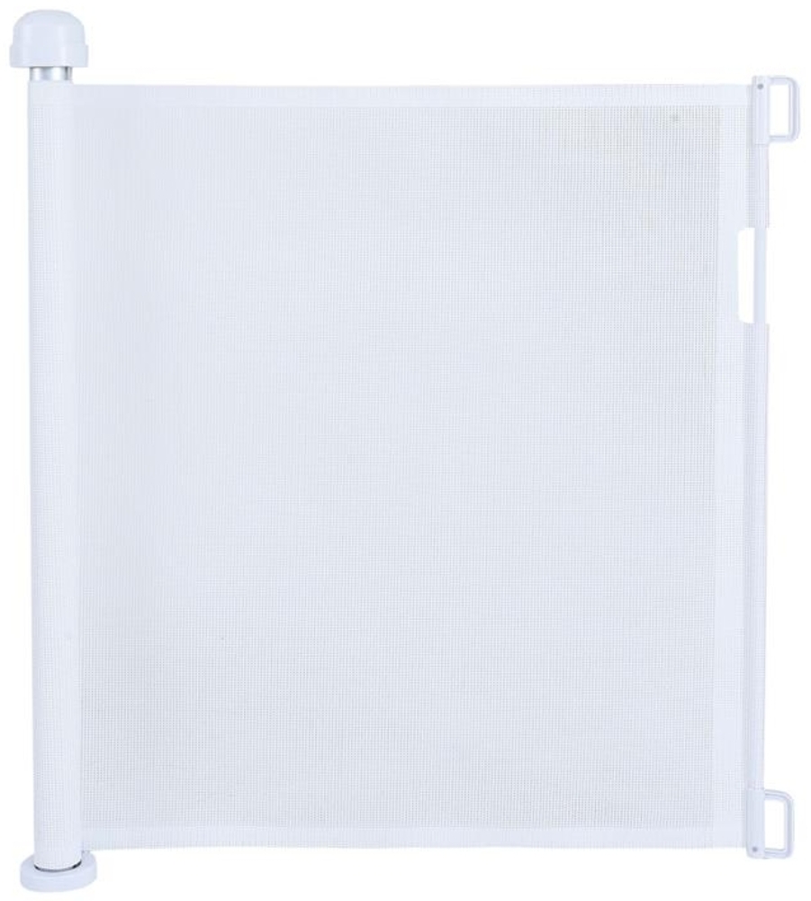 Treppenschutzrollo Absperrgitter Türschutzgitter Treppenschutzgitter Weiß Bild 1