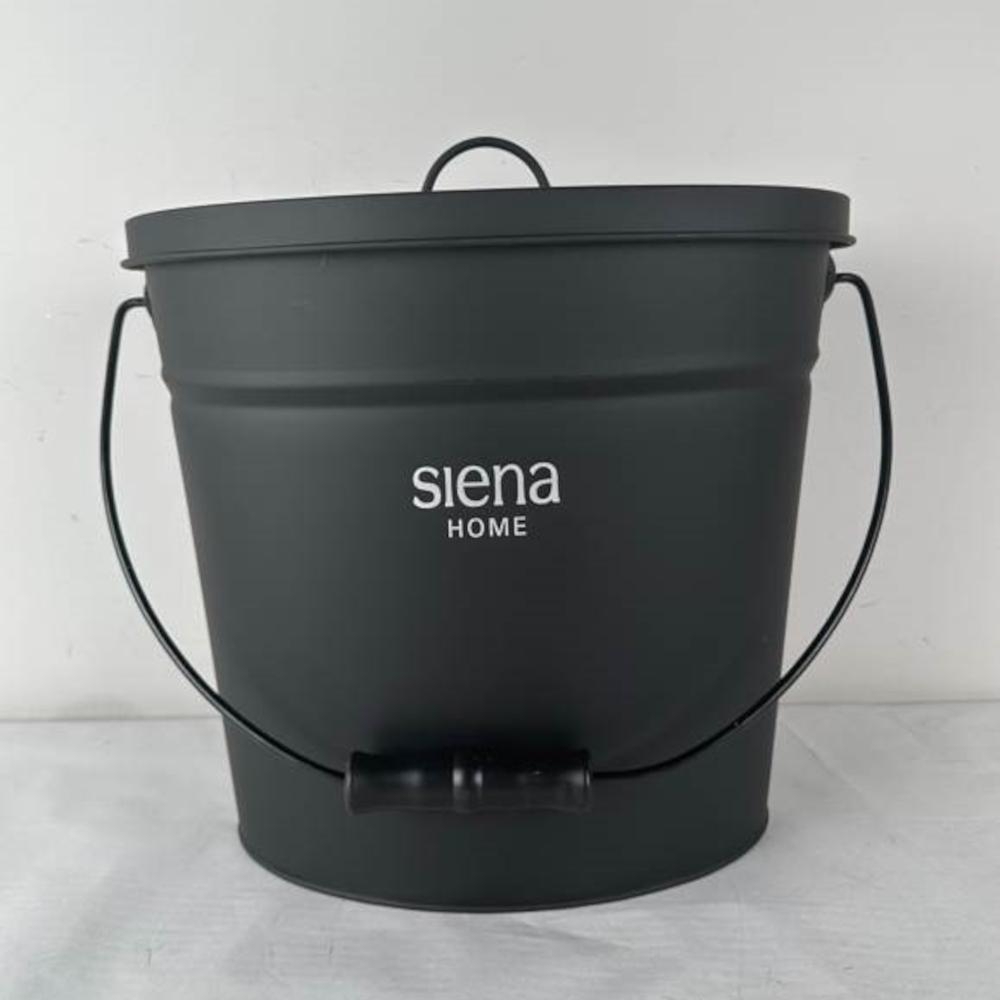 SIENA HOME Ascheeimer oval L 33,5 cm B 23,5 cm schwarz Bild 1