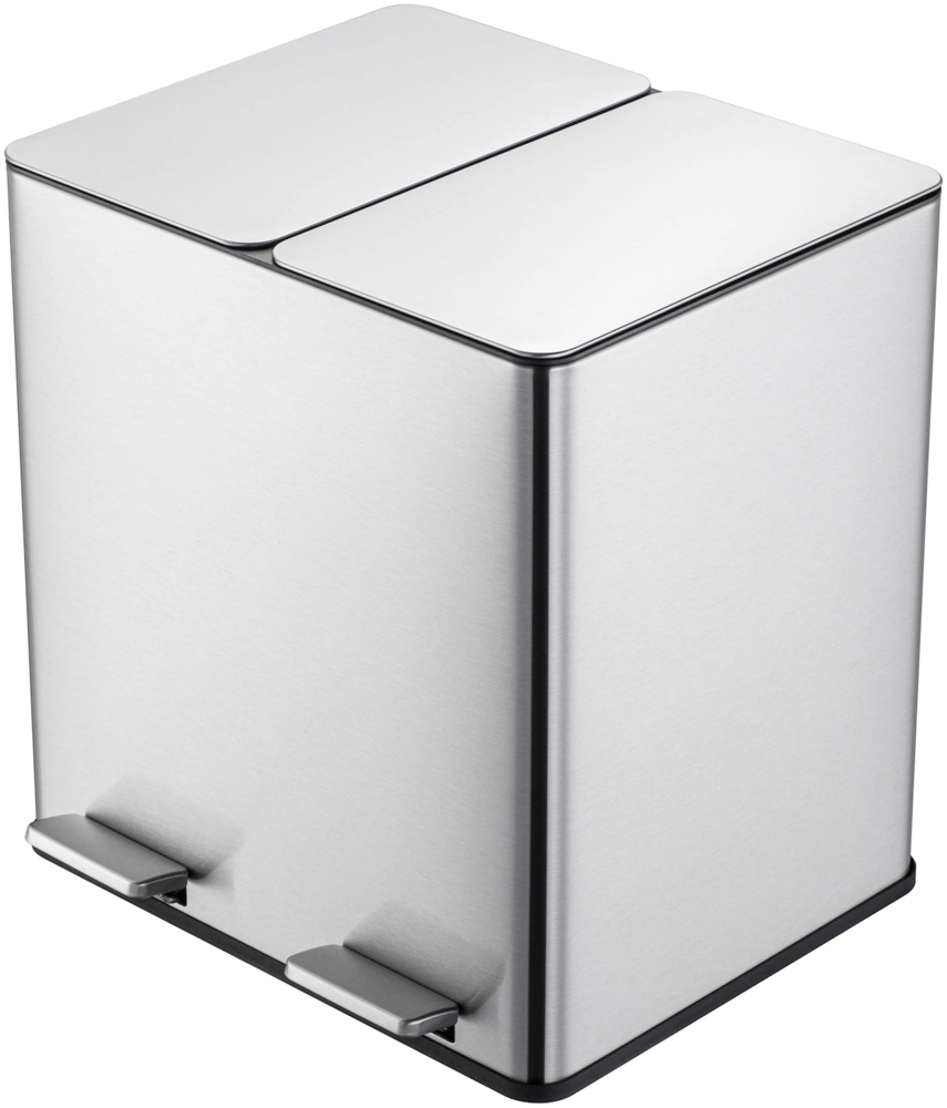 STEELSØN 'Gloas' Mülleimer, 2x15L, silber, Edelstahl Bild 1