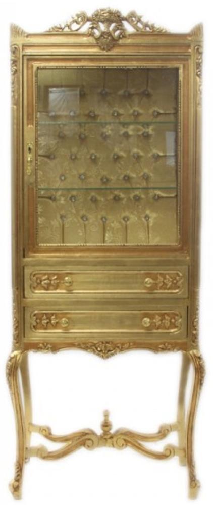 Casa Padrino Barock Vitrine Gold ModF3 - Vitrinenschrank Bild 1