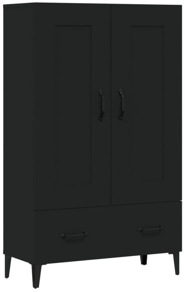 DOTMALL Highboard Highboard Schwarz 70x31x115 cm Holzwerkstoff Bild 1