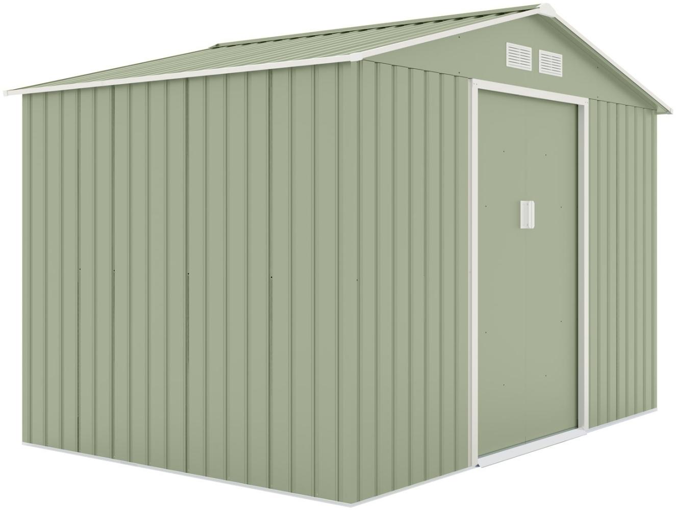 HATTORO S200 Metall Gerätehaus Geräteschuppen Gartenhaus Hütte Haus Laube grün Bild 1