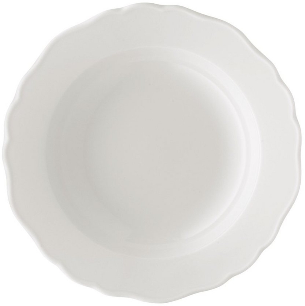 Suppenteller 23 cm/Fa Maria Theresia Weiss Hutschenreuther Suppenteller - Mikrowelle geeignet, Spülmaschinenfest Bild 1