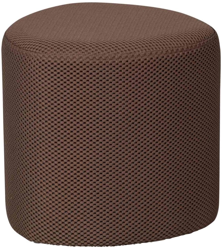 Hocker Puuk aus Netzstoff 40x40 cm, Braun Bild 1