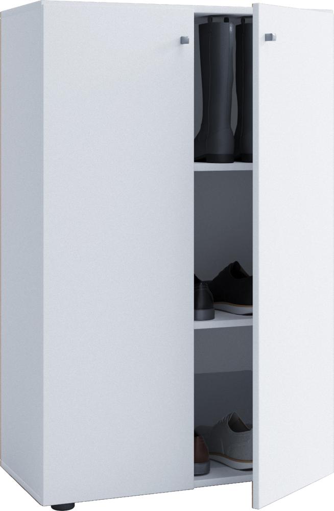 Universalschrank Büro Kommode Highboard Schrank Anrichte Mehrzweckschrank weiss Bild 1