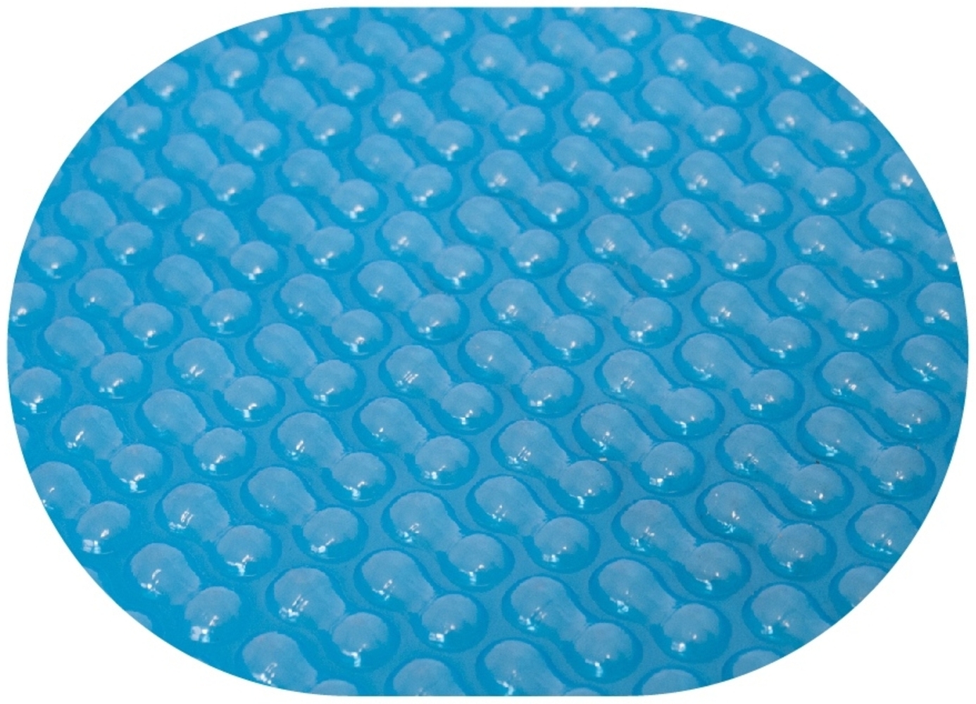 Solarplane Light Blue 400 µm GeoBubble Oval 737x360cm Erwärmung Solarfolie Pool Bild 1